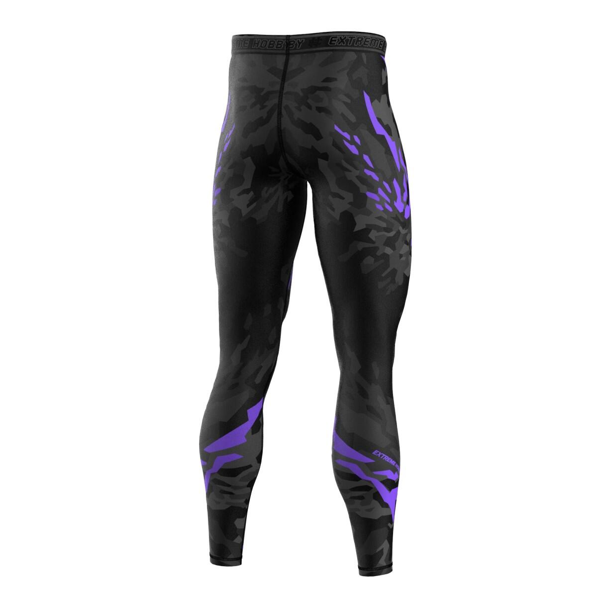 Leggings sportivi da uomo EXTREME HOBBY BLACK PANTHER 2/7