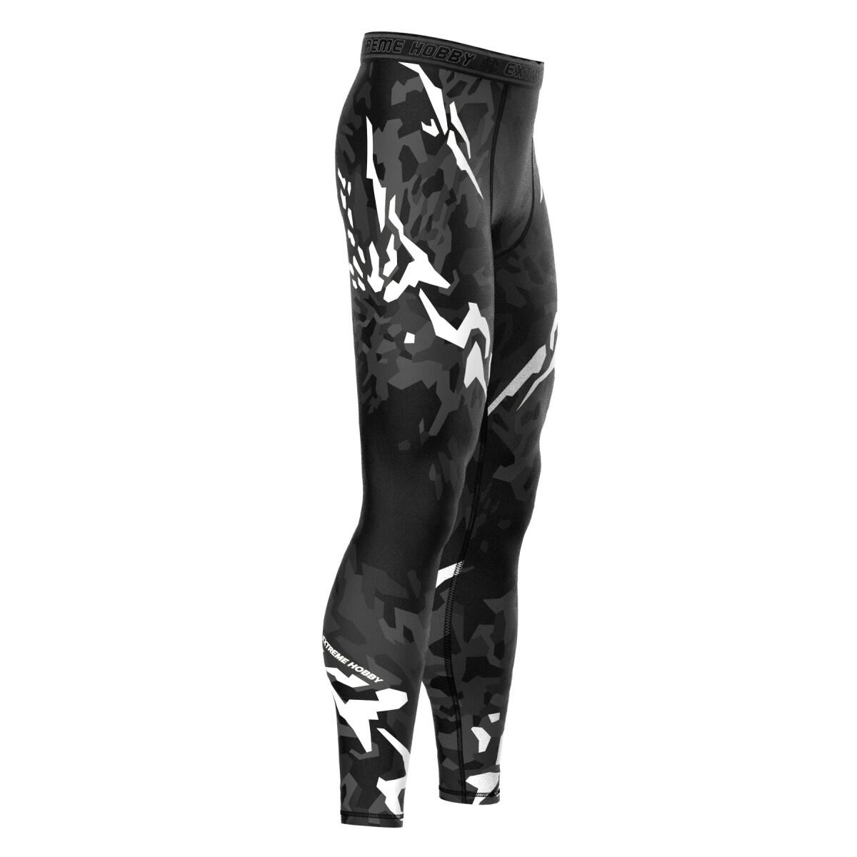 Sportleggings für Herren EXTREME HOBBY BLACK PANTHER 3/7