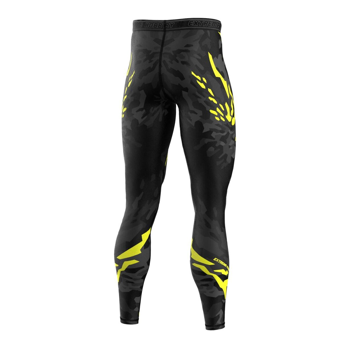 Leggings sportivi da uomo EXTREME HOBBY BLACK PANTHER 2/7