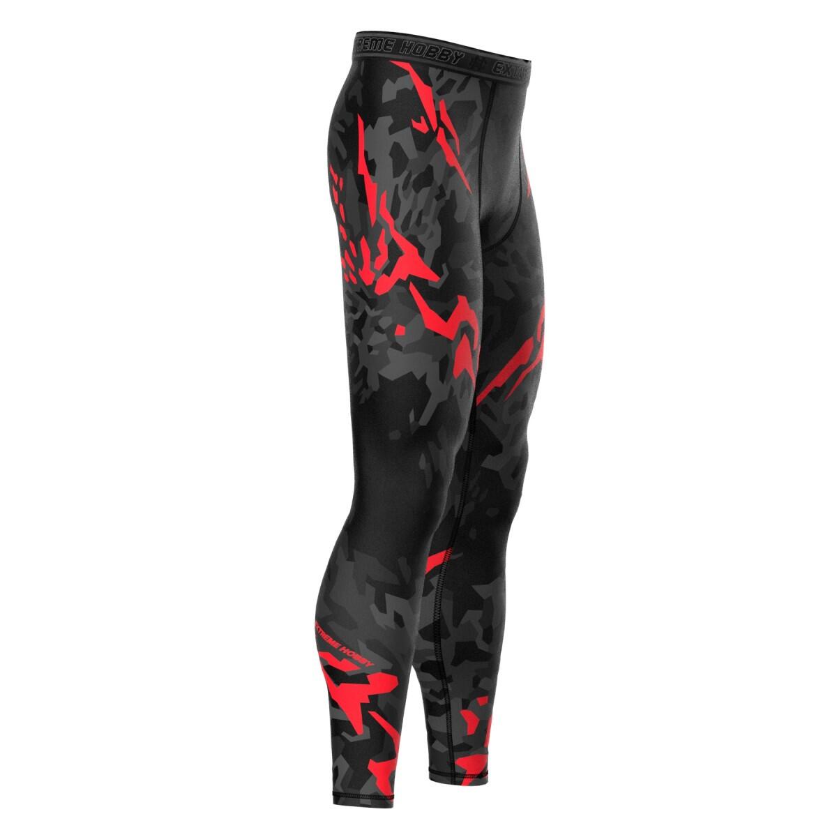 Leggings sportivi da uomo EXTREME HOBBY BLACK PANTHER 3/7