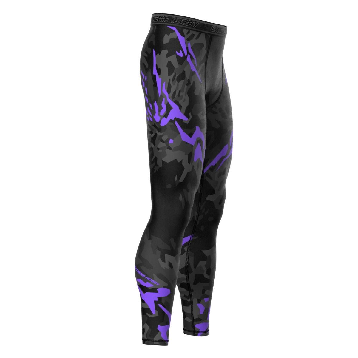 Leggings sportivi da uomo EXTREME HOBBY BLACK PANTHER 3/7
