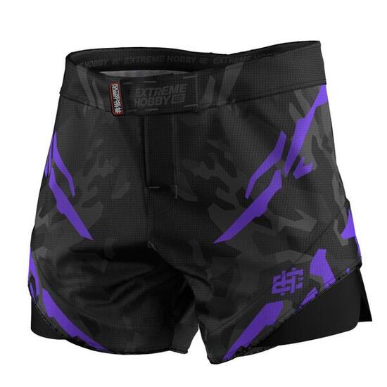 Combat-Shorts für MMA, BJJ, Muay Thai Herren EXTREME HOBBY BLACK PANTHER