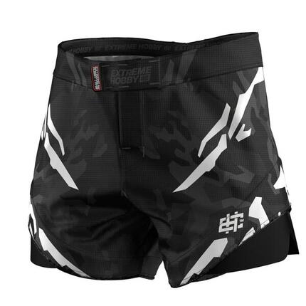 Combat-Shorts für MMA, BJJ, Muay Thai Herren EXTREME HOBBY BLACK PANTHER