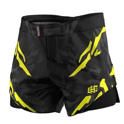 Combat-Shorts für MMA, BJJ, Muay Thai Herren EXTREME HOBBY BLACK PANTHER