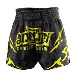 Shorts de Muay Thai pour hommes EXTREME HOBBY BLACK PANTHER