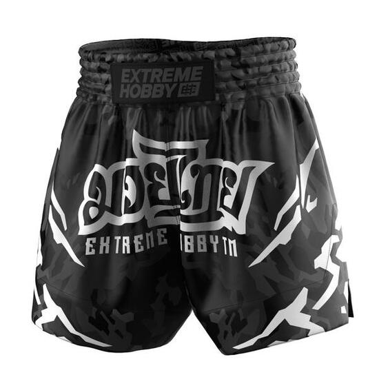 Muay Thai Shorts für Herren EXTREME HOBBY BLACK PANTHER