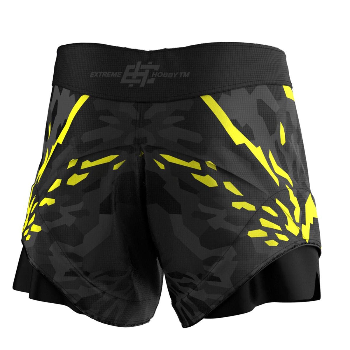 Combat short de MMA, BJJ, Muay Thai pour homme EXTREME HOBBY BLACK PANTHER 2/6