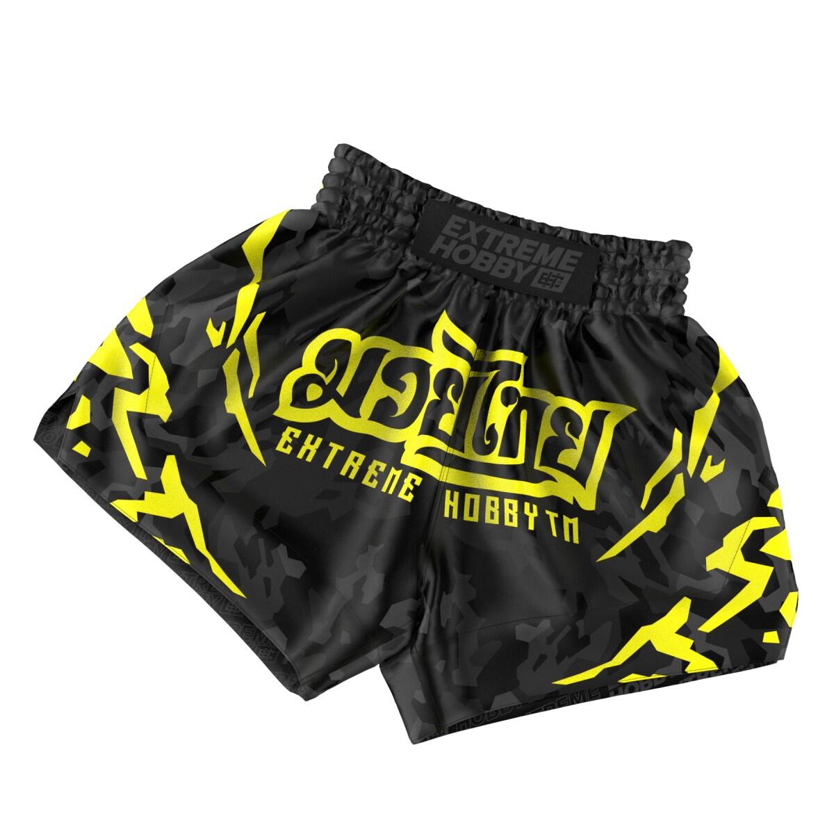 Shorts de Muay Thai pour hommes EXTREME HOBBY BLACK PANTHER 5/7