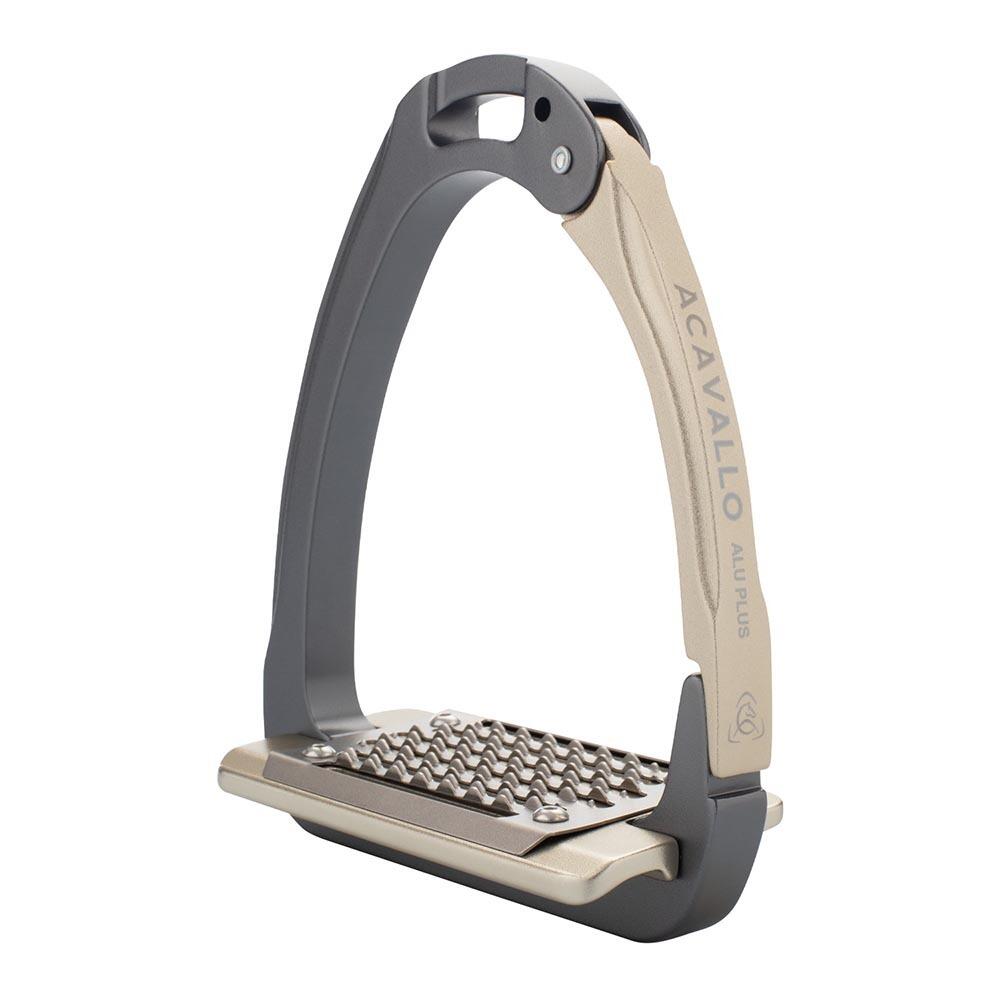 Acavallo - Étriers Équitation Acavallo Arena Aluplusversion 2.0 - Etrier - Gris - 120 Mm - Decathlon