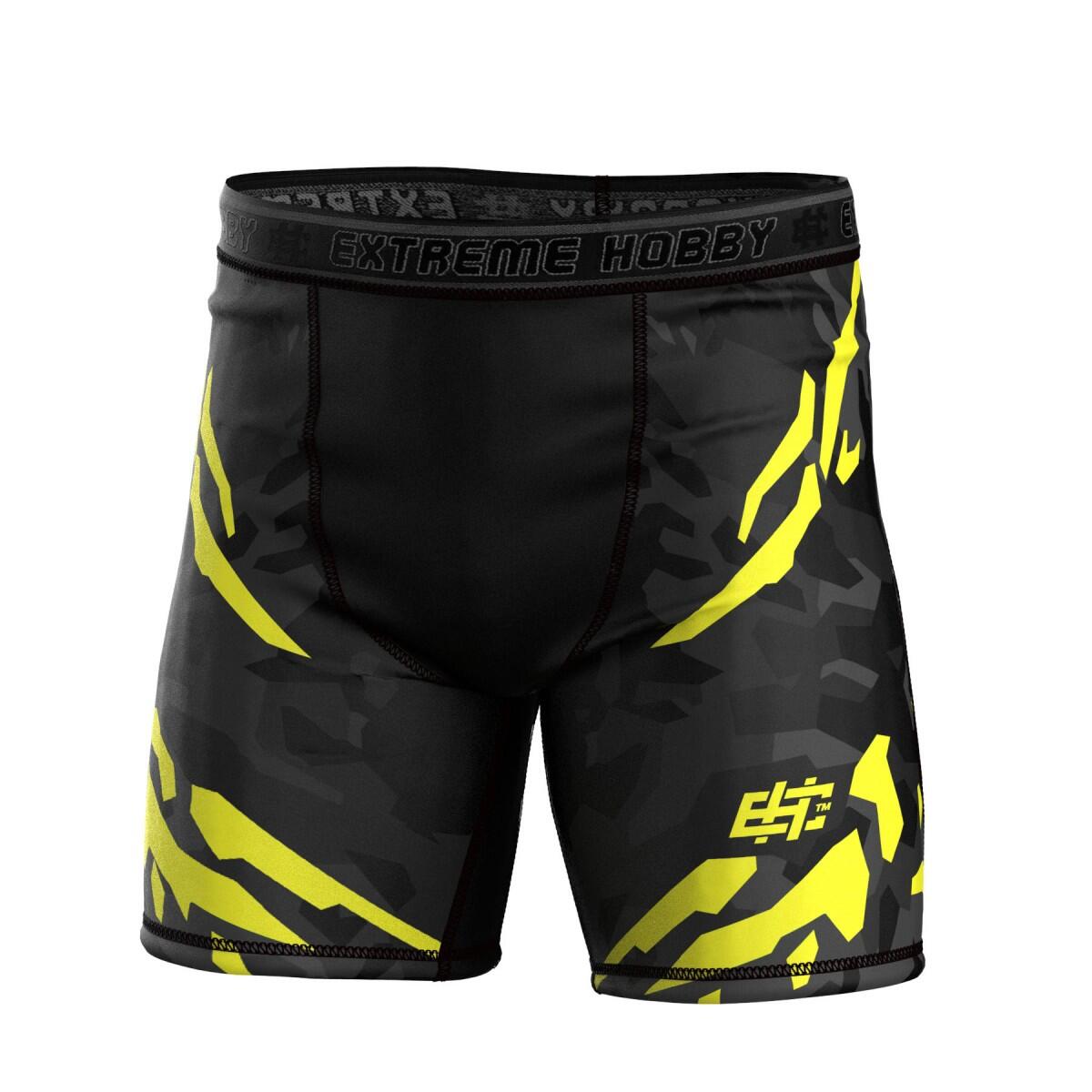 Extreme Hobby - Shorts Vale Tudo Mma Pour Hommes Extreme Hobby Black Panther - Short - Jaune|noir - 42 M/l - Decathlon