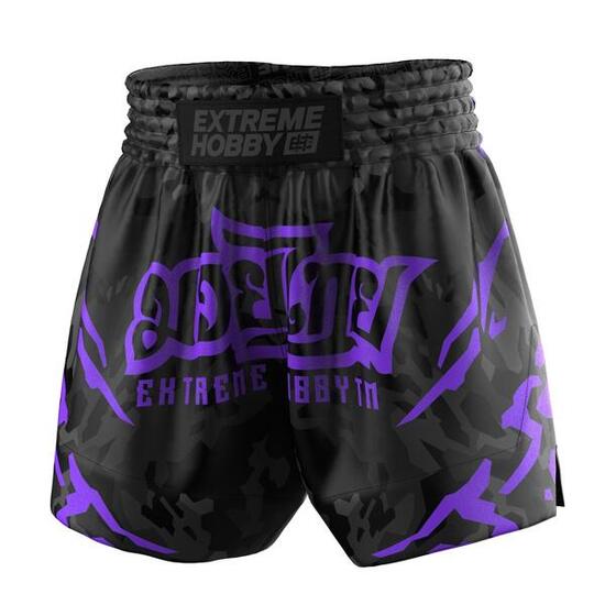 Muay Thai Shorts für Herren EXTREME HOBBY BLACK PANTHER