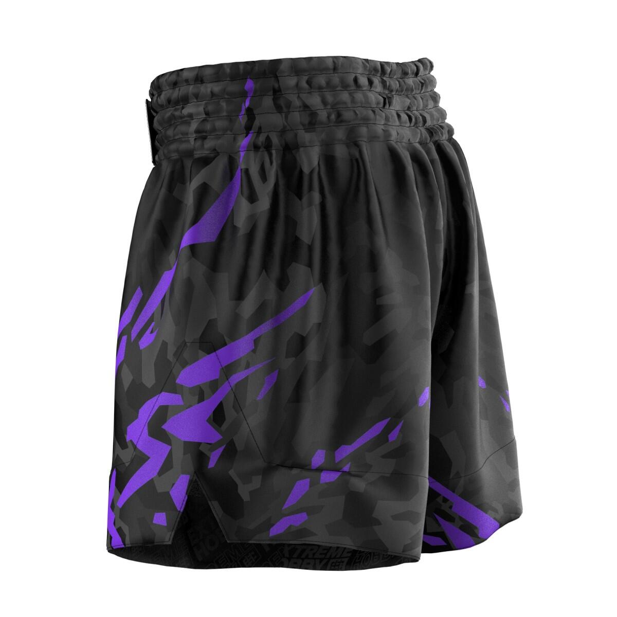Muay Thai Shorts für Herren EXTREME HOBBY BLACK PANTHER 4/7