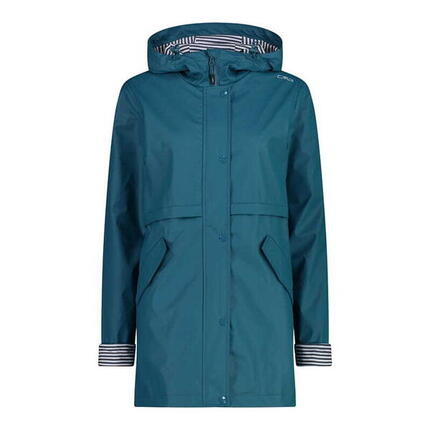 Veste imperméable longue à capuche femme CMP