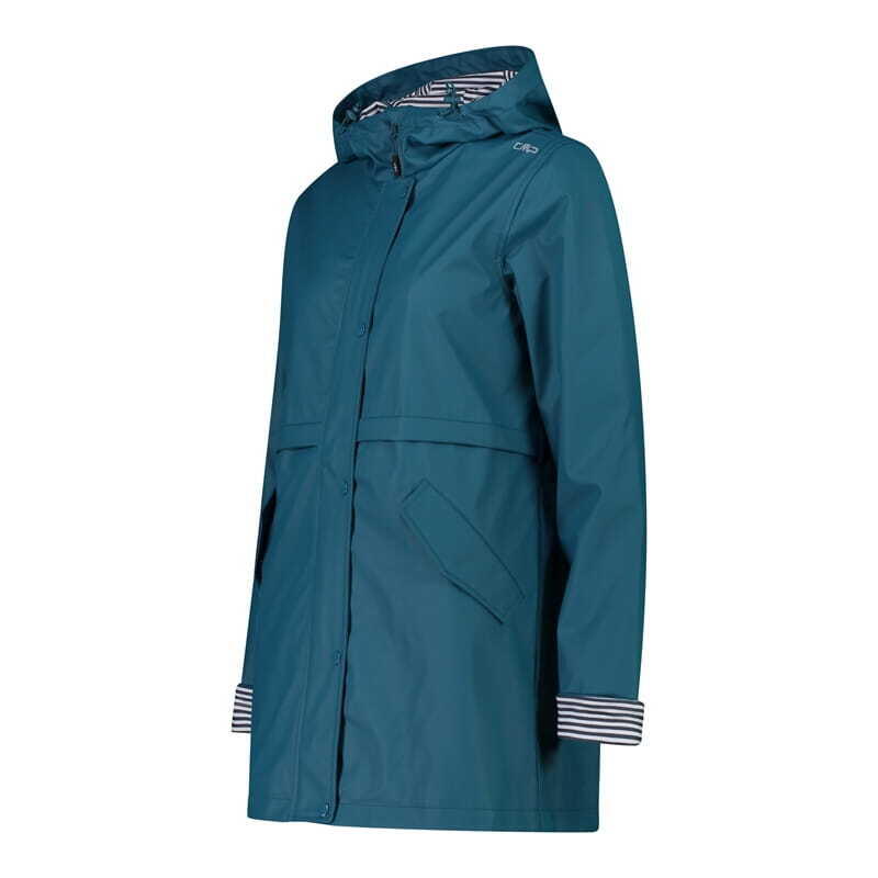 Veste imperméable longue à capuche femme CMP 3/3
