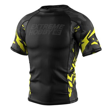 Rashguard homme à manches courtes pour le MMA BLACK PANTHER