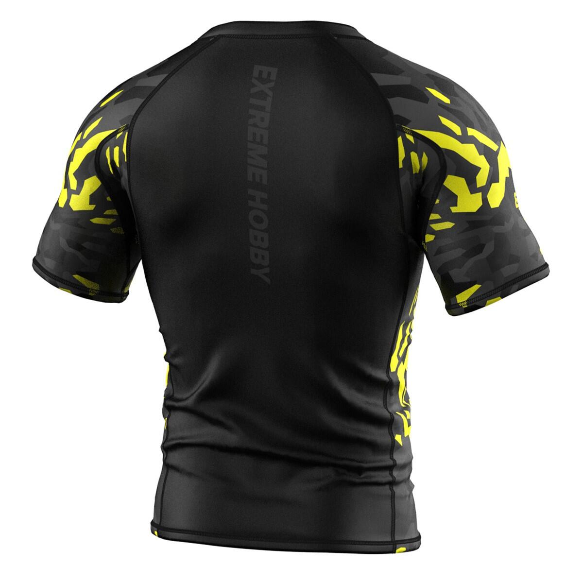 Rashguard homme à manches courtes pour le MMA BLACK PANTHER 2/6