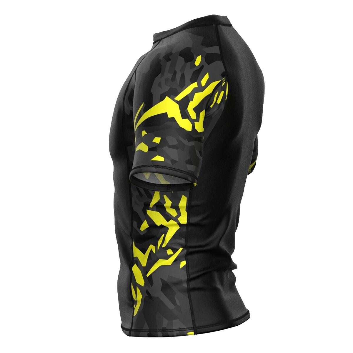 Rashguard homme à manches courtes pour le MMA BLACK PANTHER 4/6