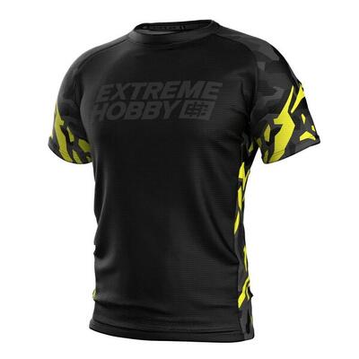 Technisch sportshirt voor heren extreme hobby black panther