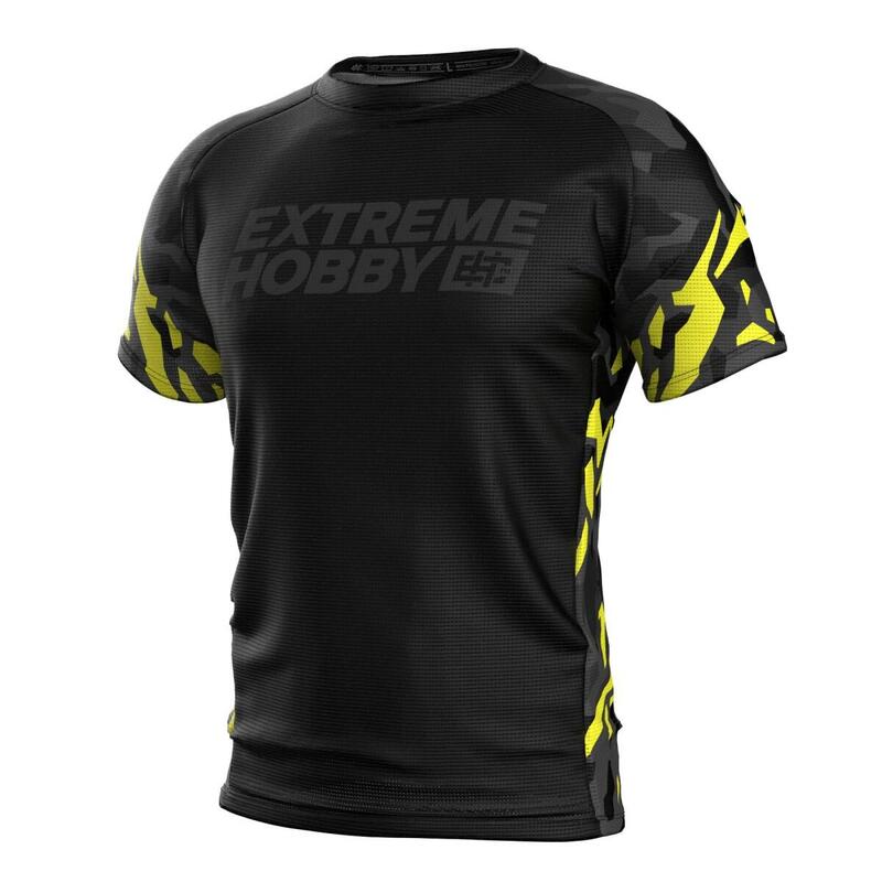 Koszulka Techniczna Sportowa Męska EXTREME HOBBY BLACK PANTHER