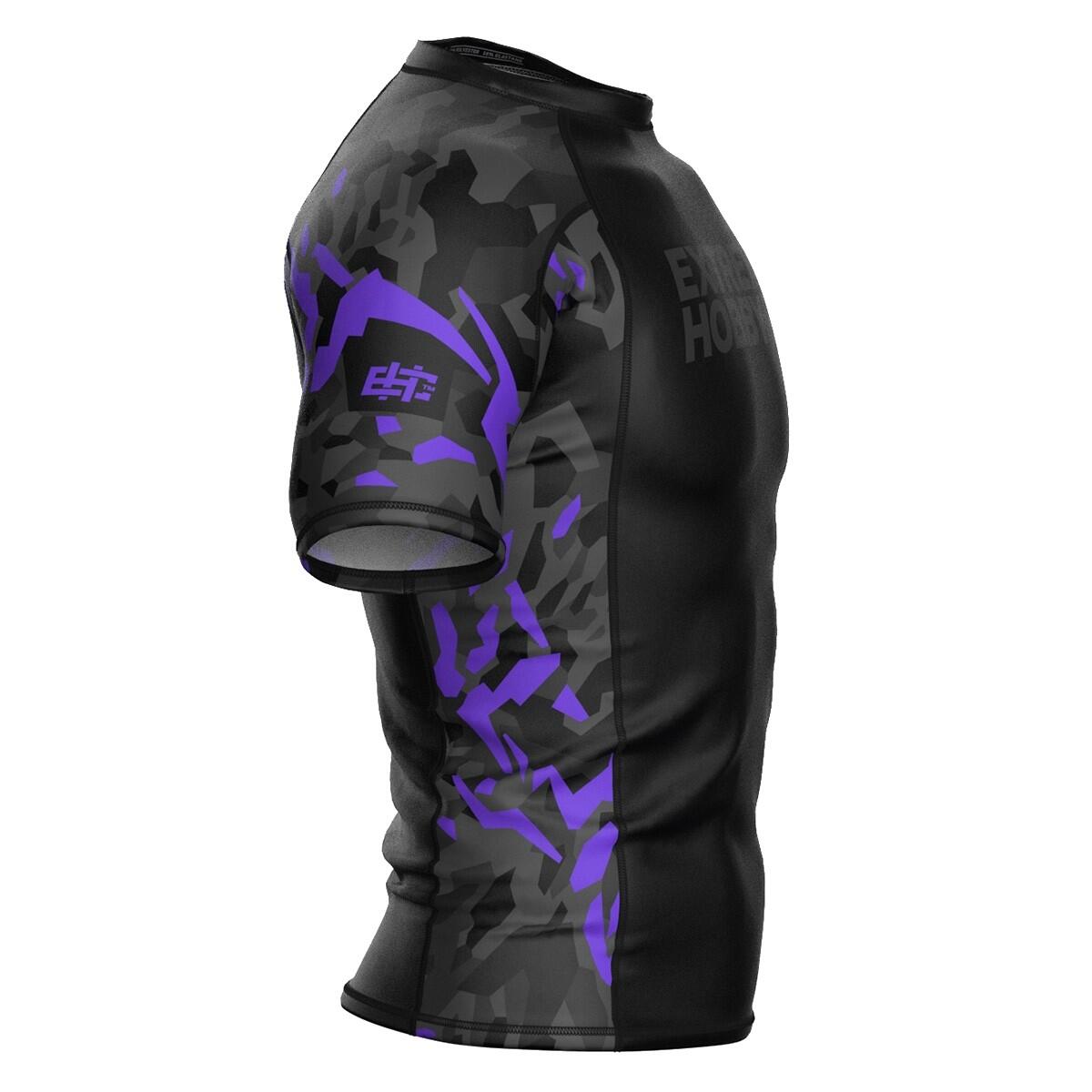 Rashguard homme à manches courtes pour le MMA BLACK PANTHER 3/6