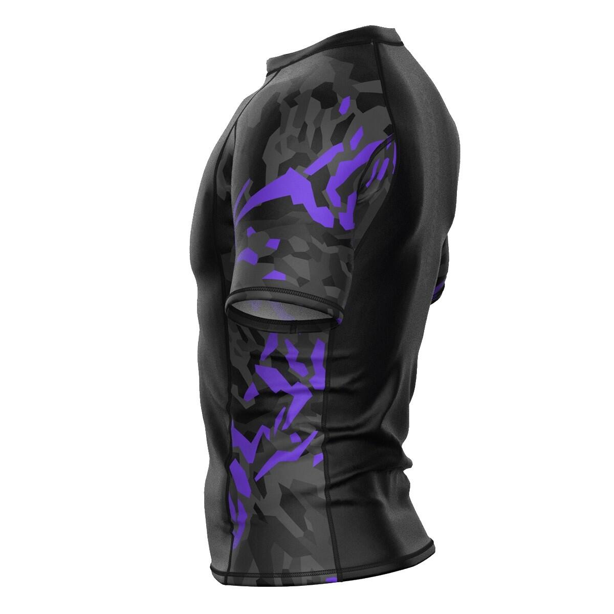 Rashguard homme à manches courtes pour le MMA BLACK PANTHER 4/6