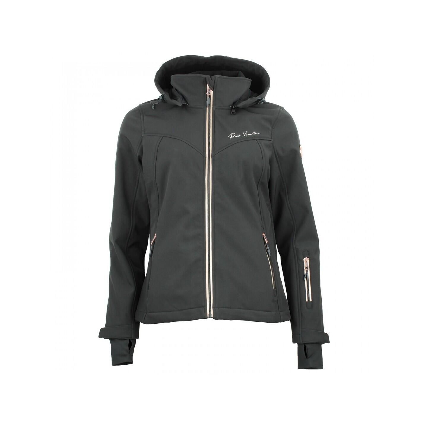 Peak Mountain - Veste Femme Peak Mountain Softshell Amaleoff - Veste - Noir|rose - 42 M/l - Decathlon