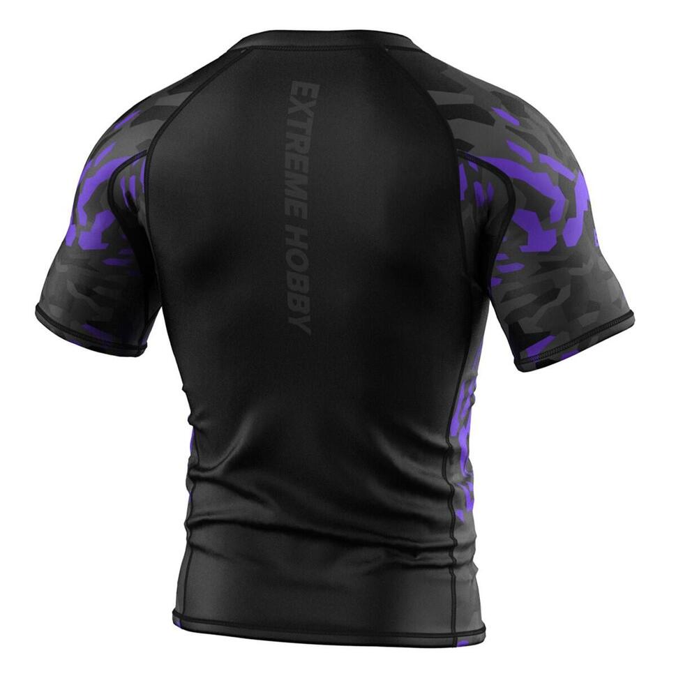 Koszulka Męska na siłownię rashguard MMA EXTREME HOBBY BLACK PANTHER
