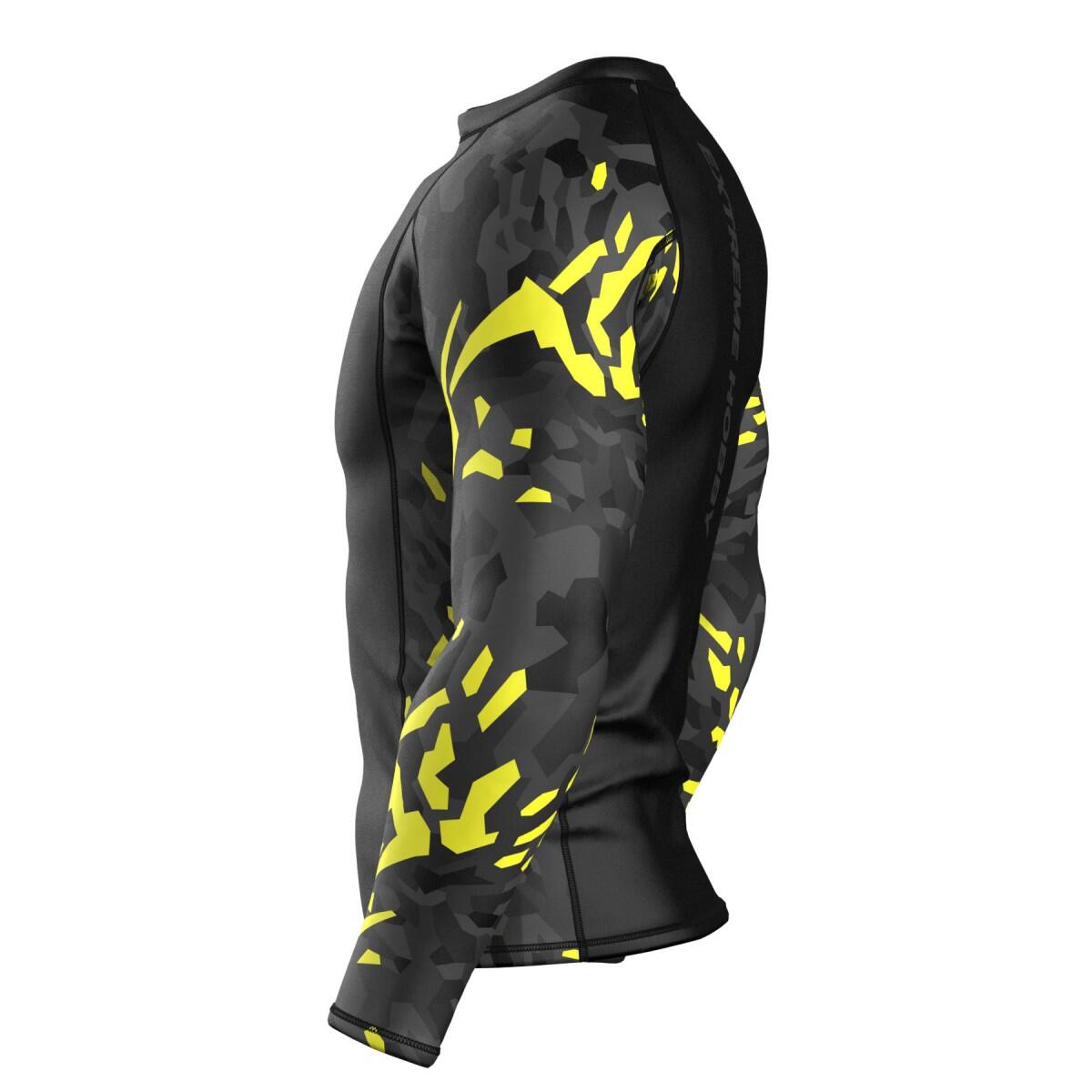 Rashguard a maniche lunghe da uomo MMA EXTREME HOBBY BLACK PANTHER 4/6
