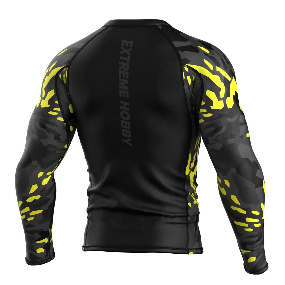 Rashguard a maniche lunghe da uomo MMA EXTREME HOBBY BLACK PANTHER 2/6