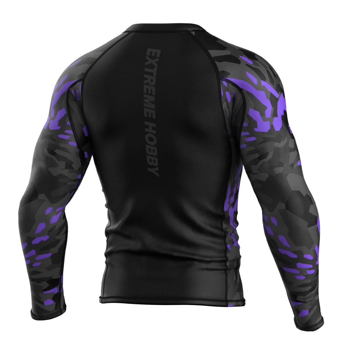Rashguard a maniche lunghe da uomo MMA EXTREME HOBBY BLACK PANTHER 2/6