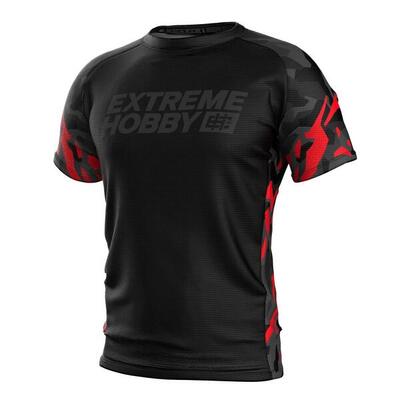 Technisch sportshirt voor heren extreme hobby black panther