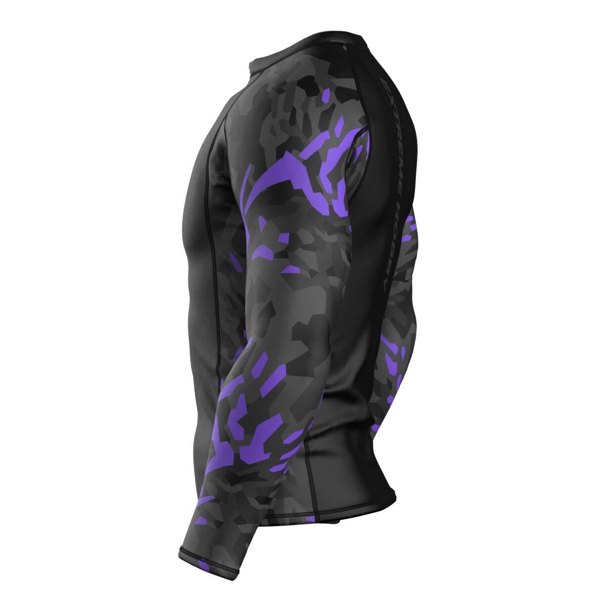 Rashguard a maniche lunghe da uomo MMA EXTREME HOBBY BLACK PANTHER 4/6