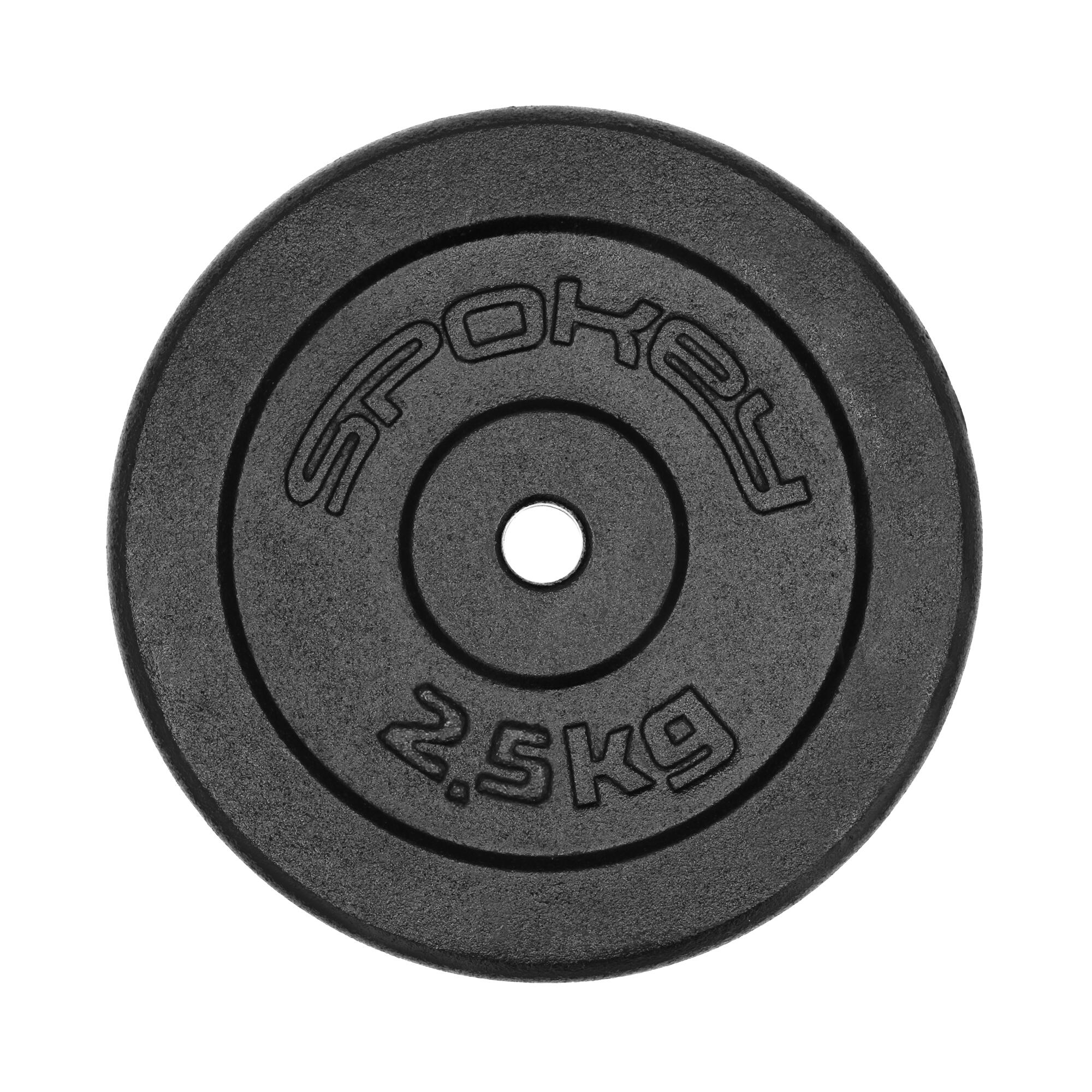 Talerz obciążenie żeliwne na sztangę Spokey Sinis 2,5 kg 2/5