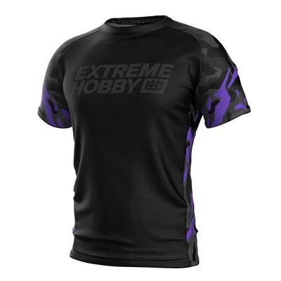 Technisch sportshirt voor heren extreme hobby black panther