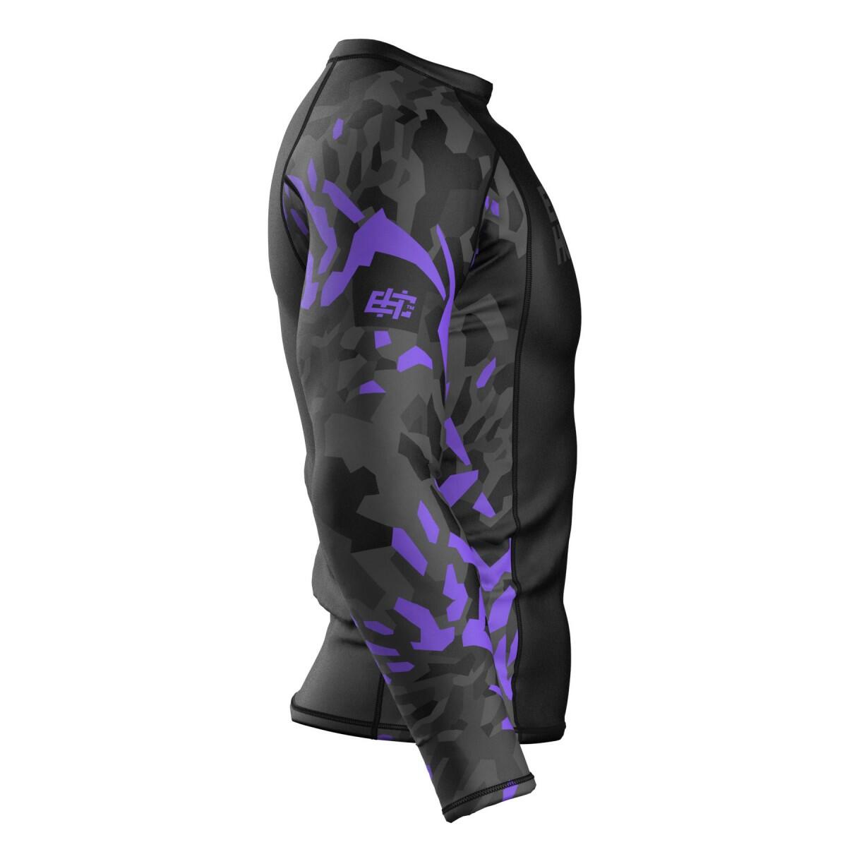 Rashguard a maniche lunghe da uomo MMA EXTREME HOBBY BLACK PANTHER 3/6