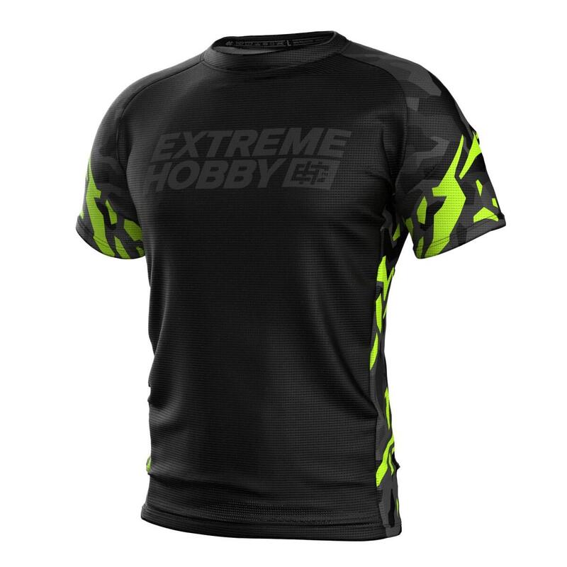 Koszulka Techniczna Sportowa Męska EXTREME HOBBY BLACK PANTHER