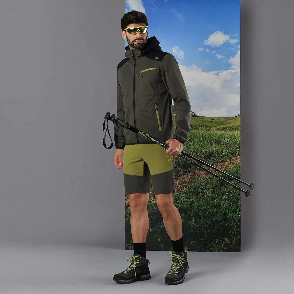 Zipped hooded hiking jacket CMP 2/5