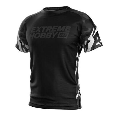 Technisch sportshirt voor heren extreme hobby black panther