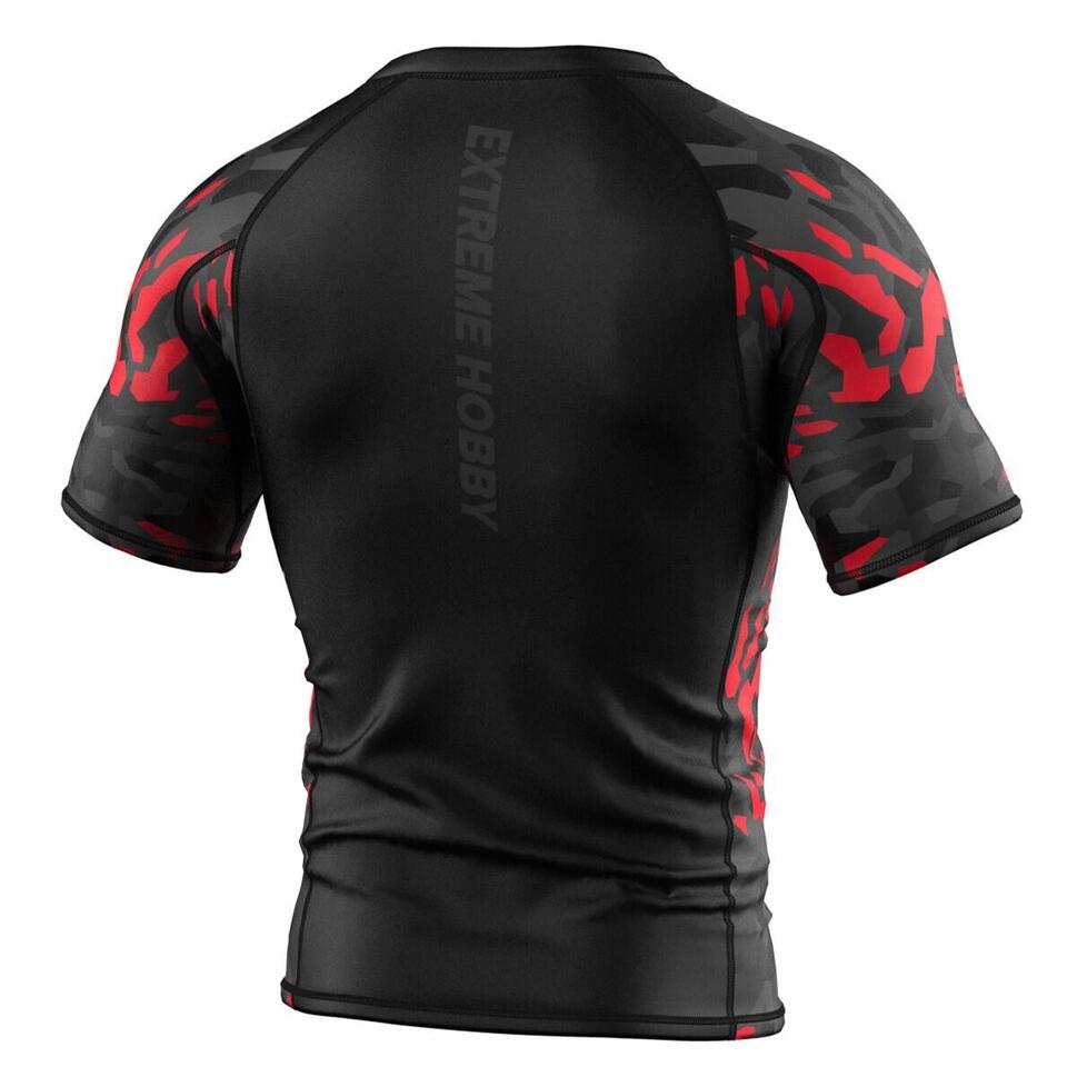 Koszulka Męska na siłownię rashguard MMA EXTREME HOBBY BLACK PANTHER