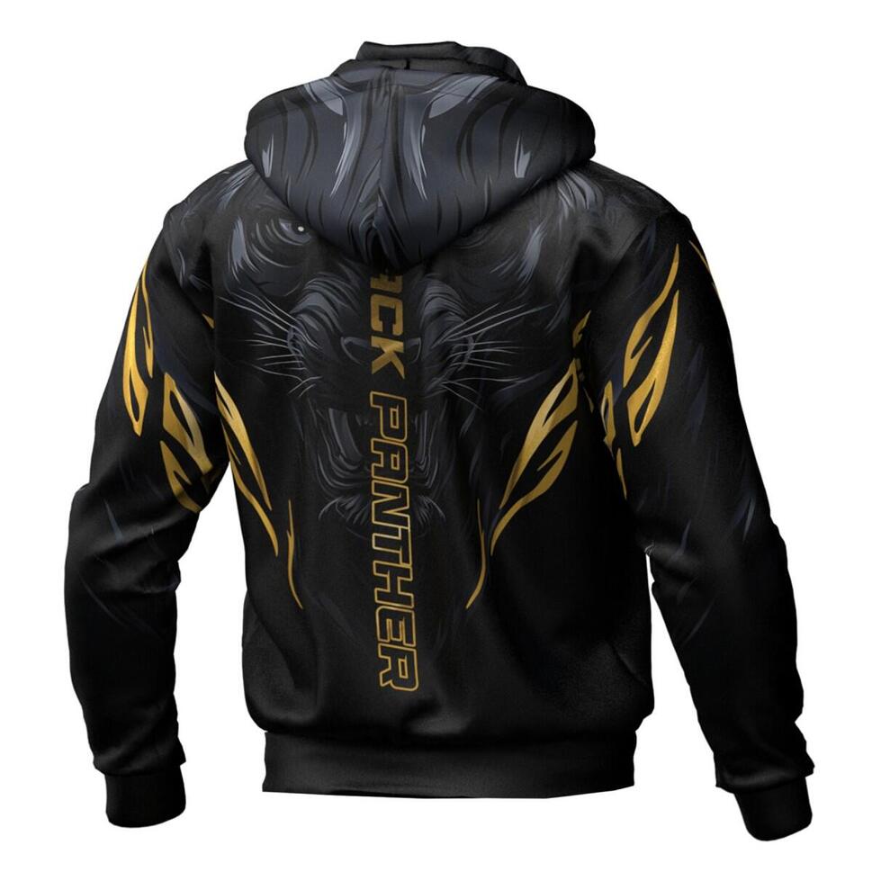 Bluza męska sportowa rozpinana z kapturem EXTREME HOBBY BLACK PANTHER