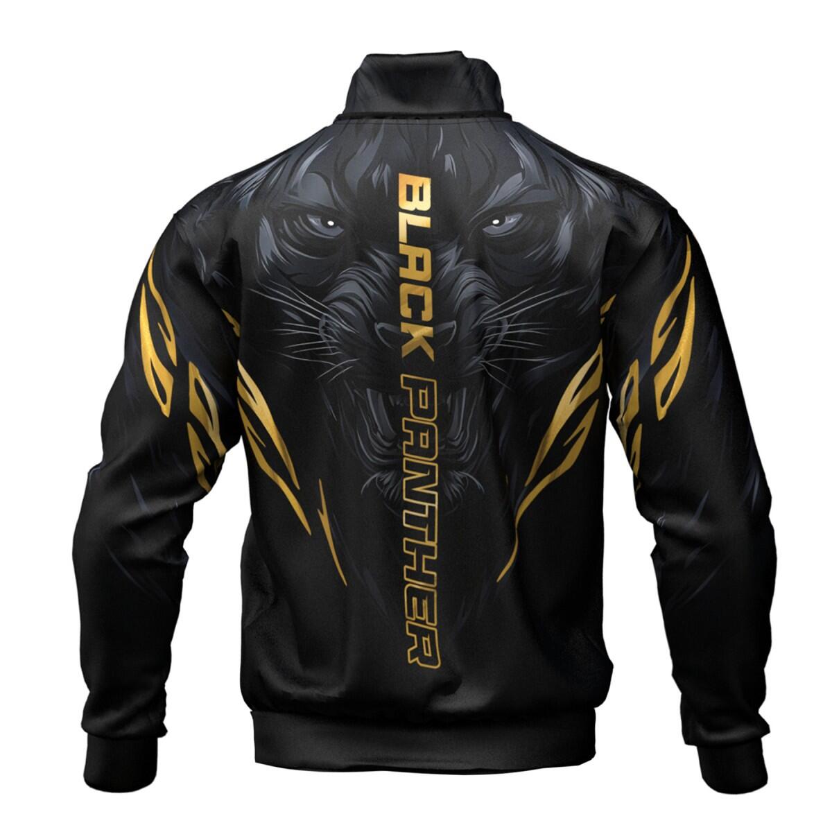Sweat de sport à capuche zippé pour homme EXTREME HOBBY BLACK PANTHER 3/6