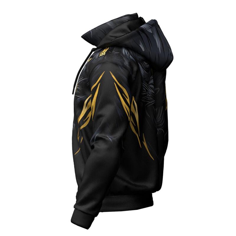 Bluza męska sportowa rozpinana z kapturem EXTREME HOBBY BLACK PANTHER
