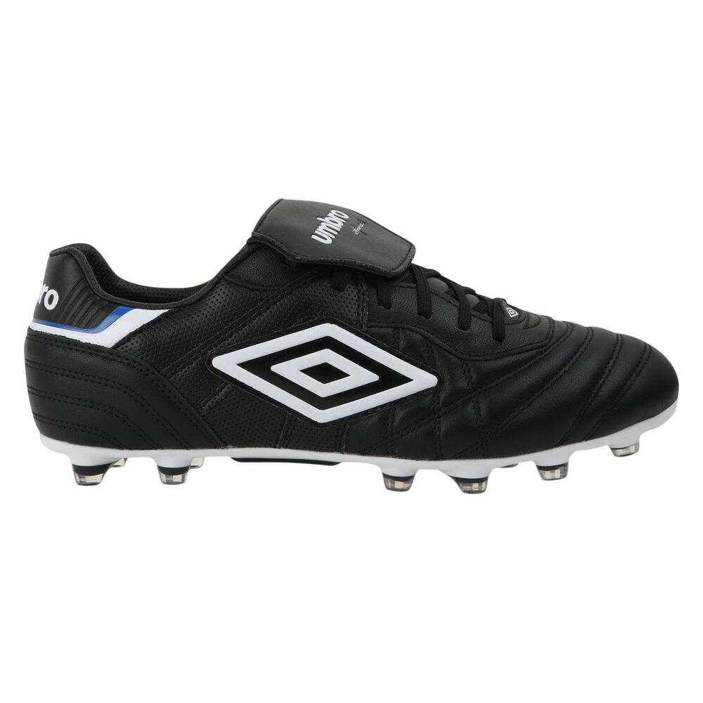 Mens Speciali Eternal Team HG Leather Football Boots (Black/White/Royal Blue) 3/3