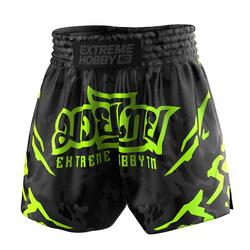 Shorts de Muay Thai pour hommes EXTREME HOBBY BLACK PANTHER
