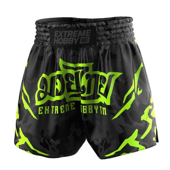 Muay Thai Shorts für Herren EXTREME HOBBY BLACK PANTHER