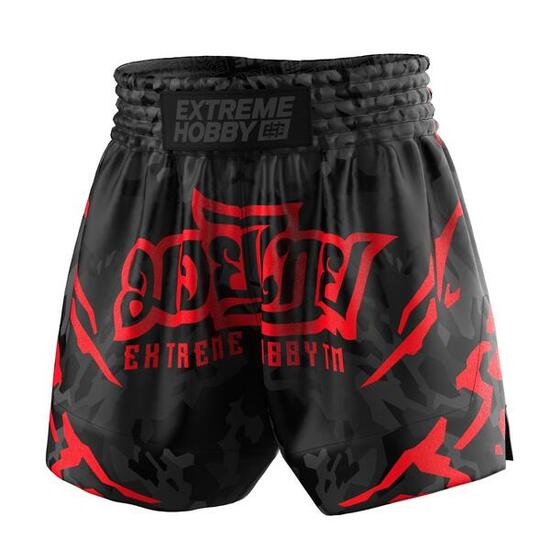 Muay Thai Shorts für Herren EXTREME HOBBY BLACK PANTHER