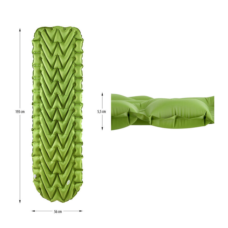 Camping Saltea Gonflabila Nils 193 x 56 x 5,5 cm, verde