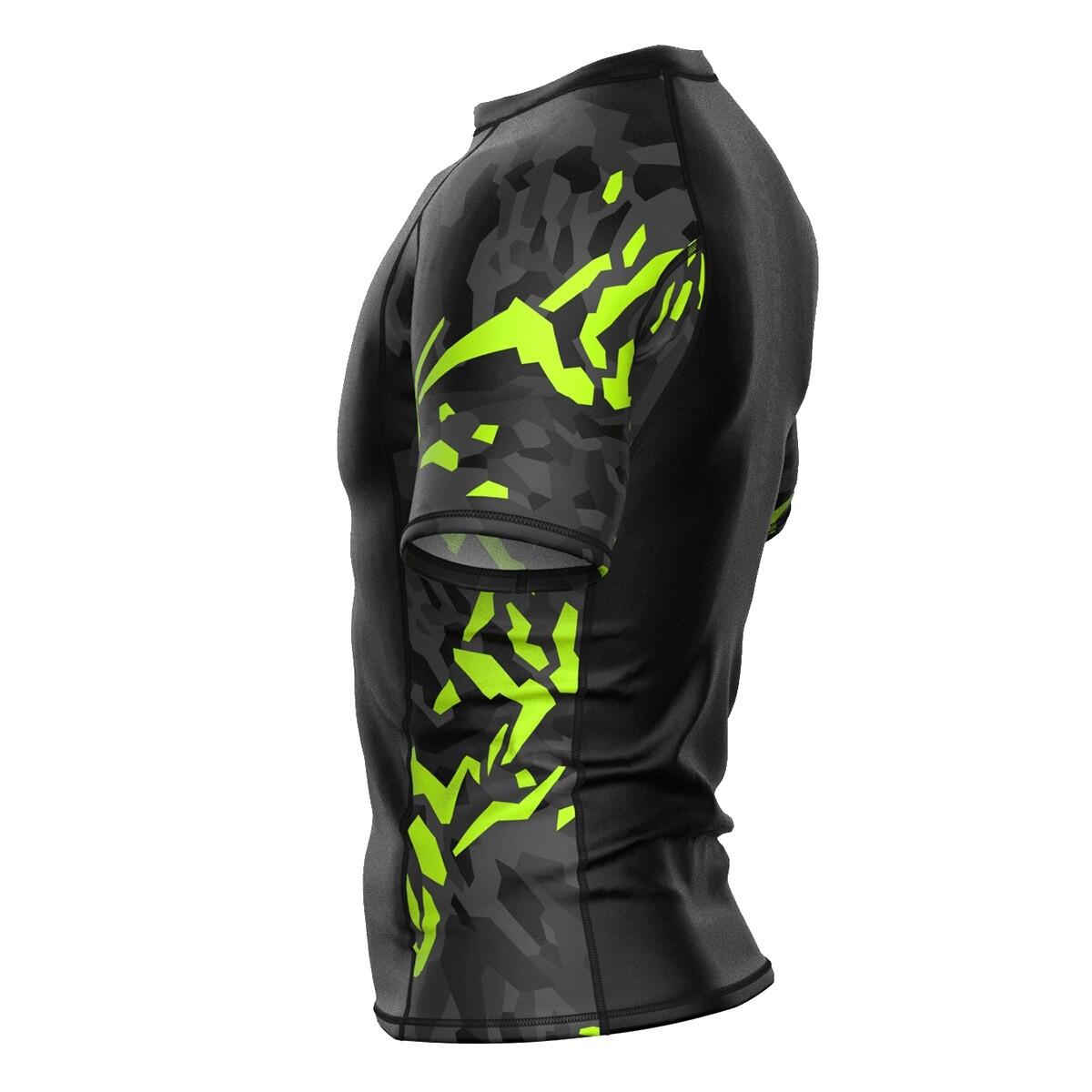 Rashguard da uomo a maniche corte MMA EXTREME HOBBY BLACK PANTHER 4/6