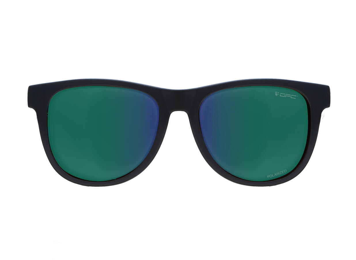 Okulary przeciwsłoneczne unisex OPC LIFESTYLE IBIZA Matt Black Green Revo  + etu 2/5