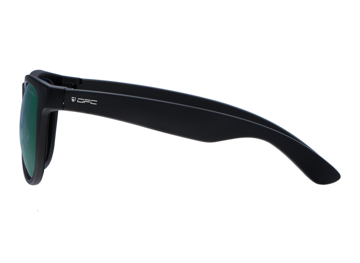 Okulary przeciwsłoneczne unisex OPC LIFESTYLE IBIZA Matt Black Green Revo  + etu 3/5